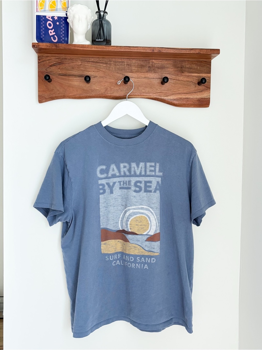 Abercrombie & Fitch Soft A&F Collection Relaxed Carmel By The Sea T Shirt MED